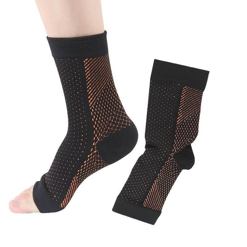 Men's And Women's Korean-style Heel Invisible Pressure Sports Foot Sock Functional Elastic Breathable Basketball Cover