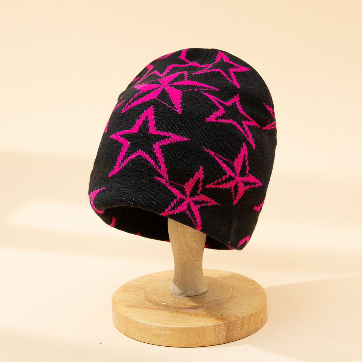 Warm Fashion Five-pointed Star Jacquard Woolen Knitted Hat
