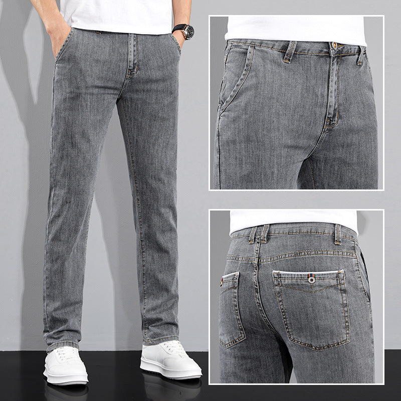 Versatile Stretch Korean Style Slim Fit Trousers