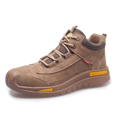 High-top Waterproof Welder Shoes Deodorant Steel Head Anti-smashing Shoes Wear-resistant