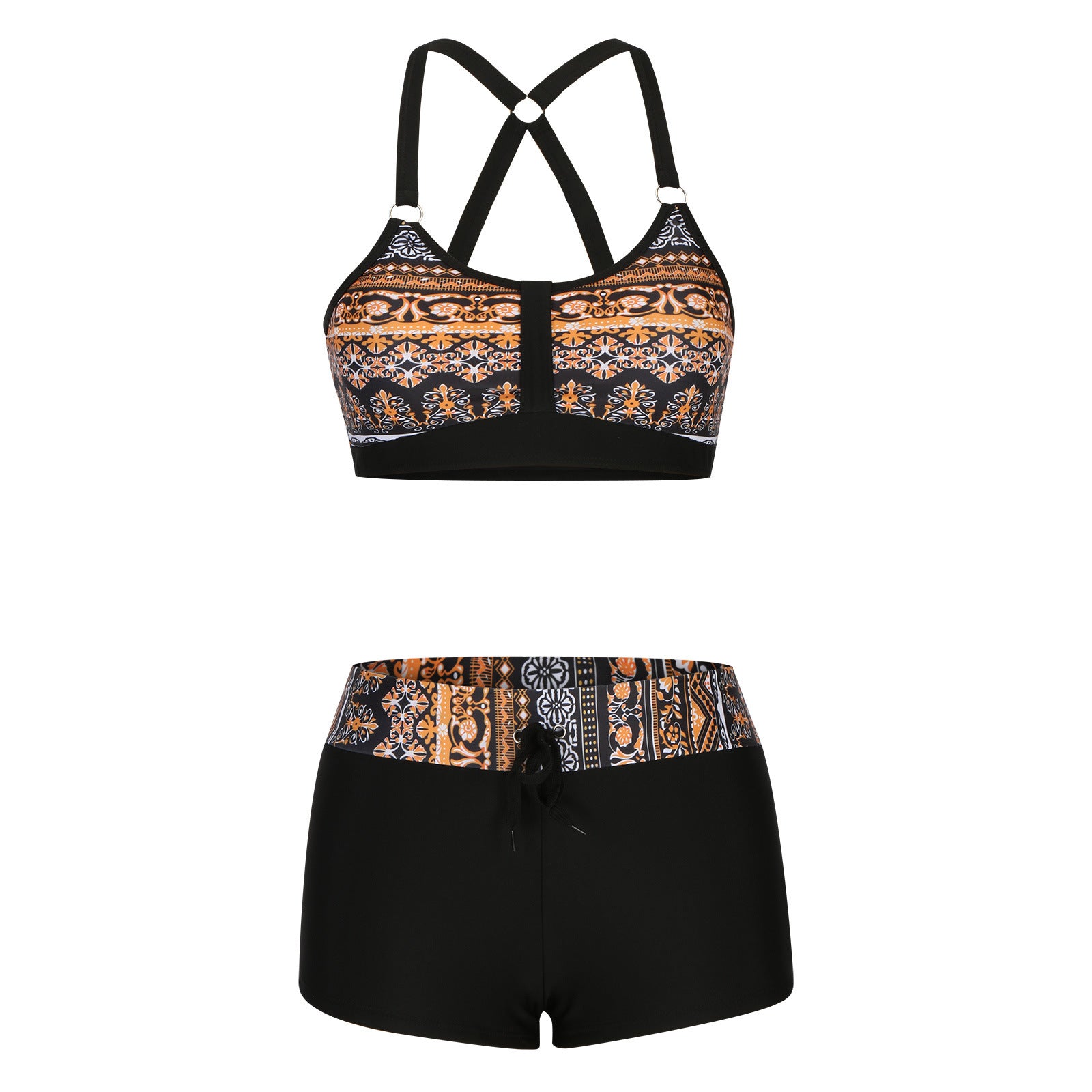 New Women's Printed Split Bikini Swimsuit