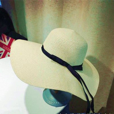 Women's New Straw Woven Big Brim Sun Hat