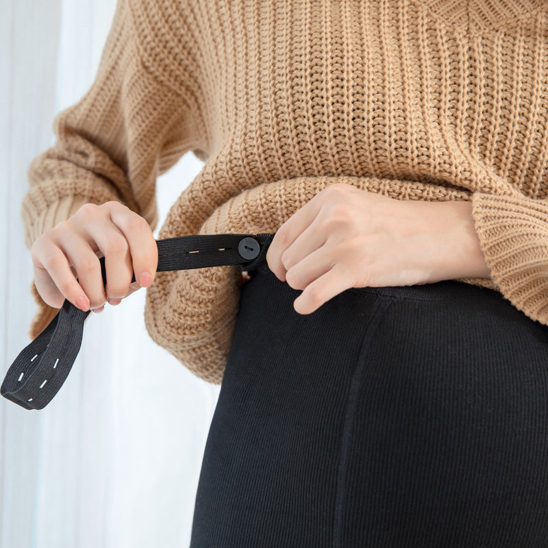 Pregnant Women's Pantyhose Cotton Vertical Stripes Autumn And Winter