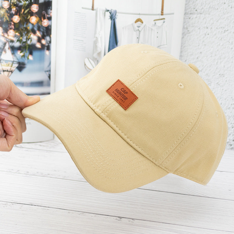 Men's And Women's Fashionable And Simple Cotton Soft Top Baseball Hat