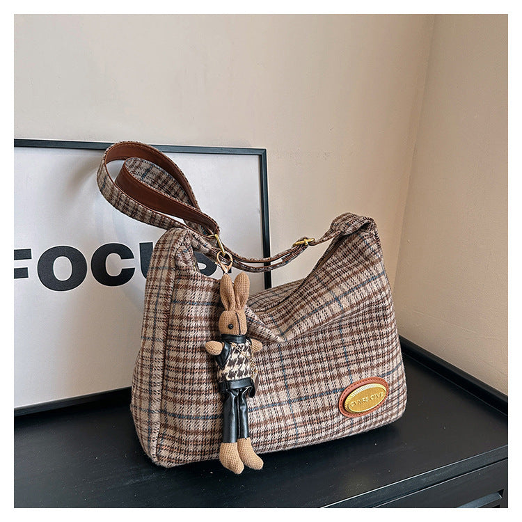 Autumn And Winter Large Capacity Woolen Bag For Women