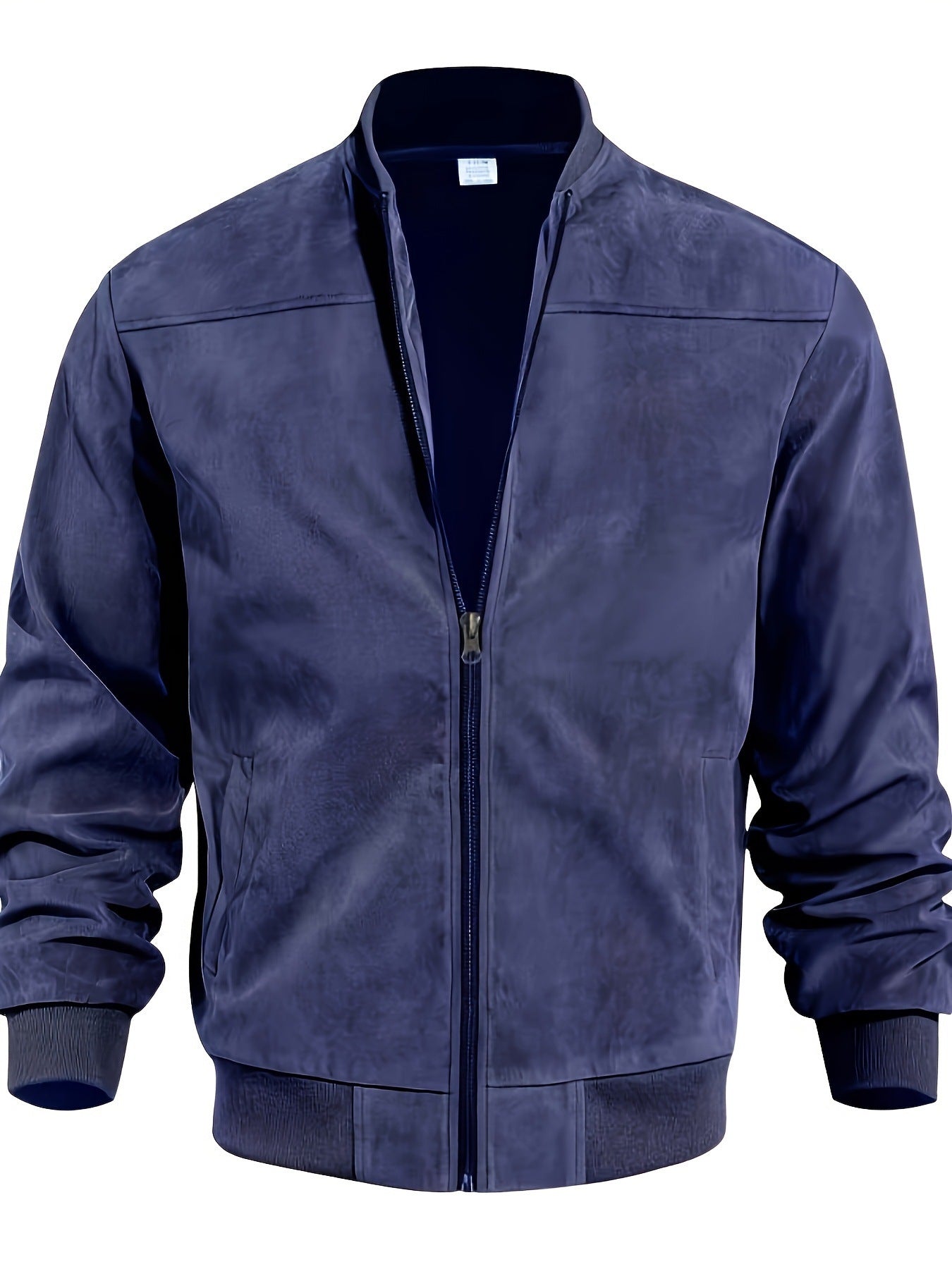 Men's Suede Solid Color Casual Retro Jacket