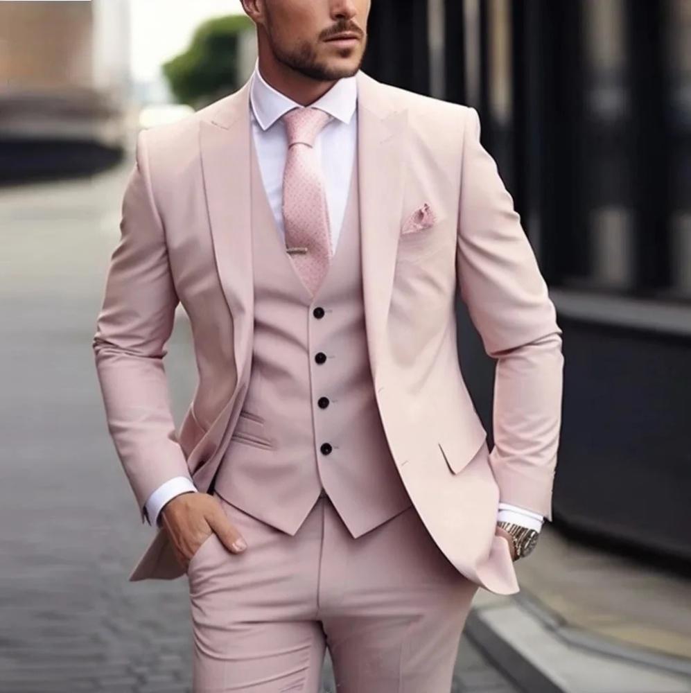Men's High Sense Temperament Banquet Business Slim Fit Fashion Men's Suit