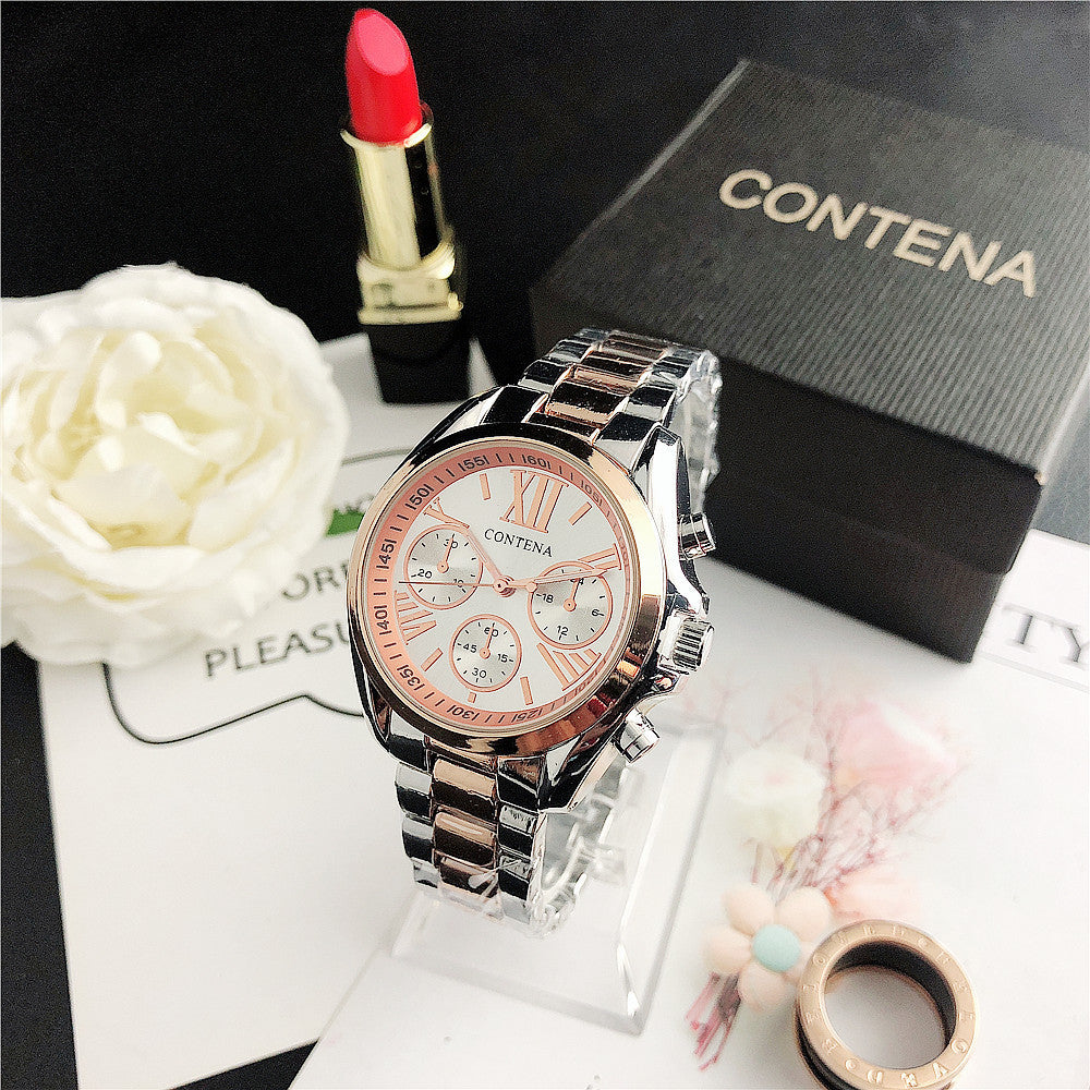 Women's Fashion Diamond Quartz Mesh Strap Watch