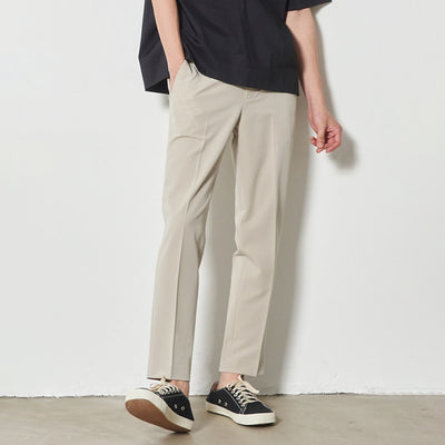 Men's Trousers Loose Straight Cropped Cropped