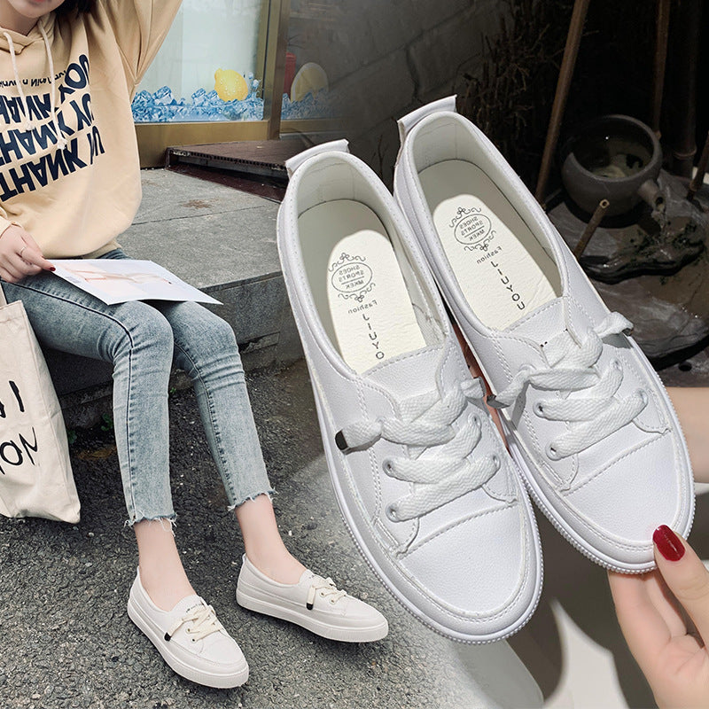 Women's White Shoes Personalized Stylish And Simple Casual