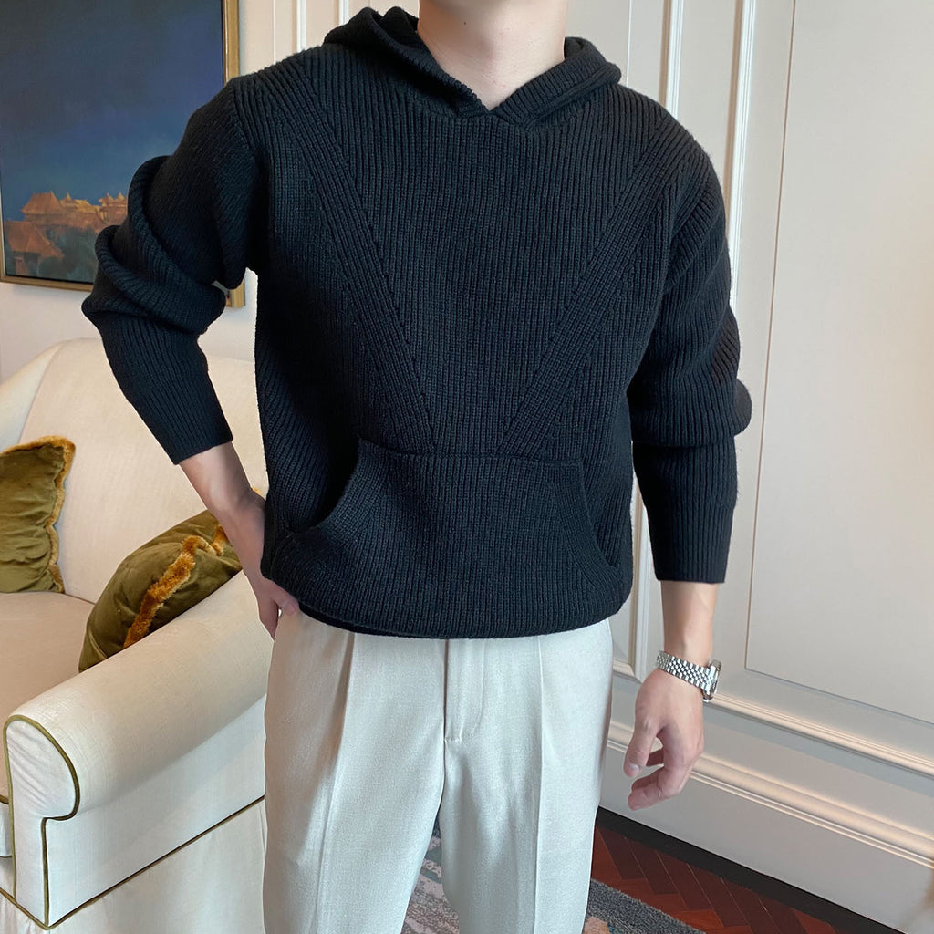 New Korean Style Personality Hooded Sweater Men