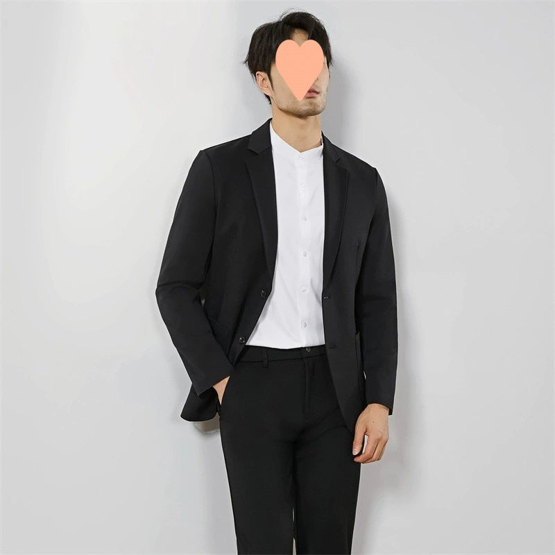 Gentleman Banquet Business Thin Casual Ice Silk Suit