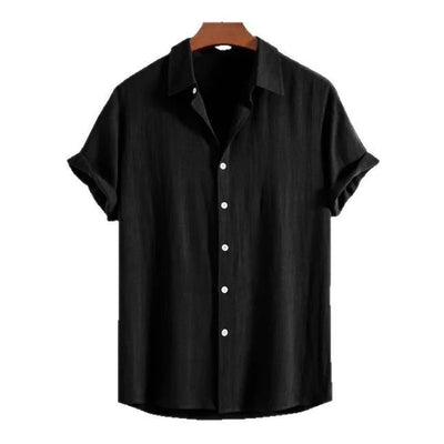 Men's Casual Loose Multi-color Beachwear Cotton And Linen