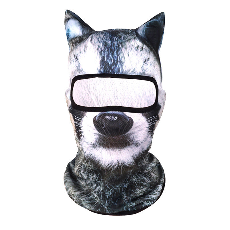 Summer Sun Protection Outdoor Mask 3D Animal Pattern