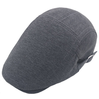 Men's Classic Flat Top Adjustable Newsboy Cap British Style Retro Beret Autumn And Winter Advance Hats Foreign Trade Hat