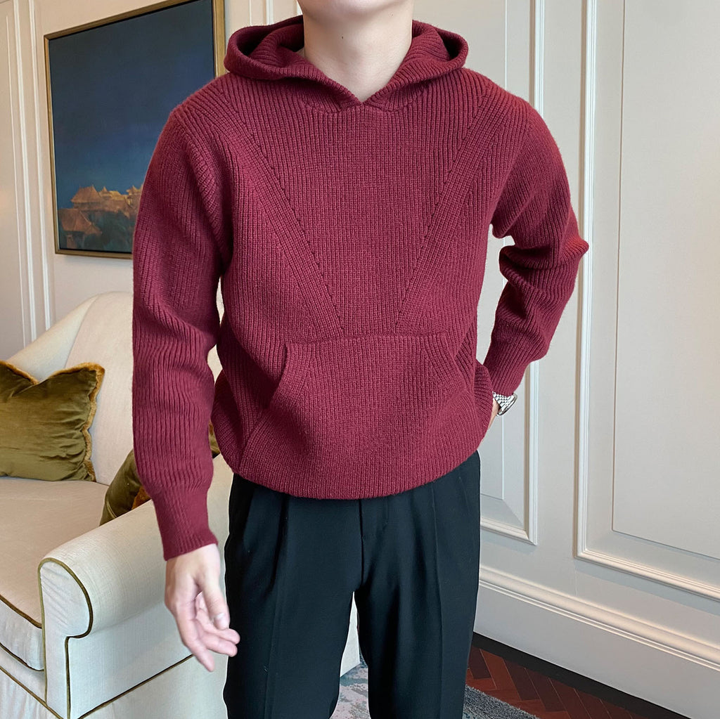 New Korean Style Personality Hooded Sweater Men