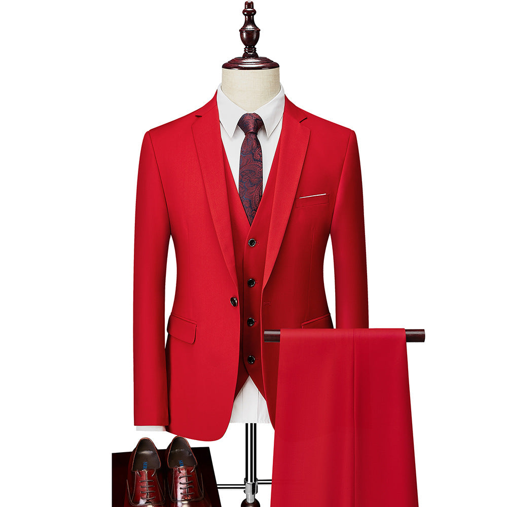 Men's Suit Three-piece Suit Business Wear Formal Wear