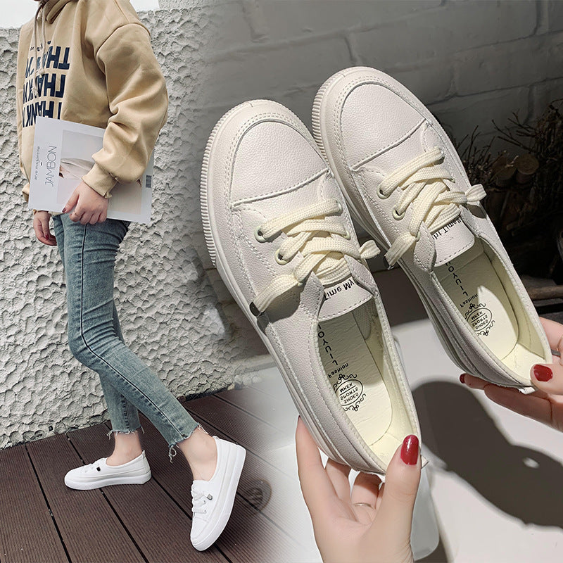 Women's White Shoes Personalized Stylish And Simple Casual