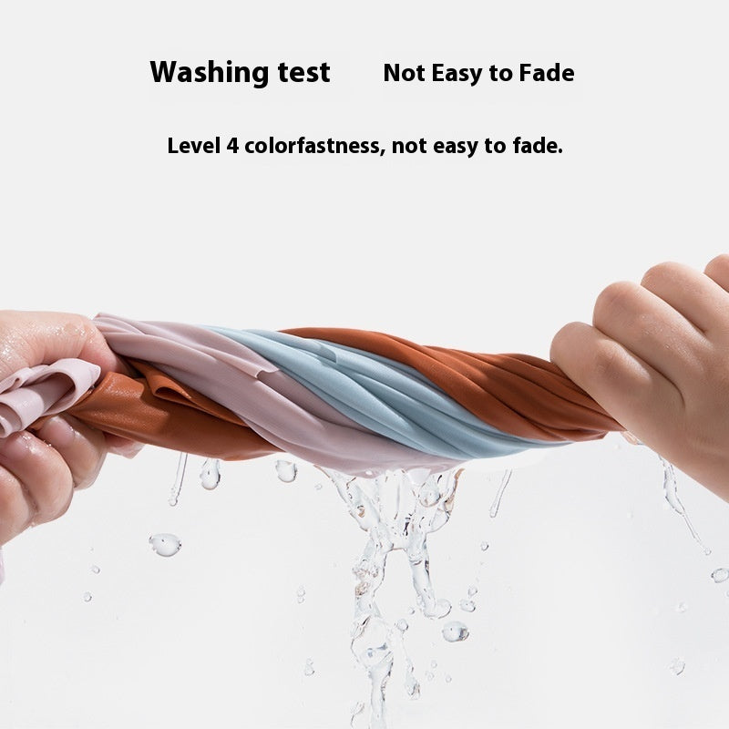 Ice Silk Underwear For Women Traceless Mid Waist Cotton Crotch Antibacterial