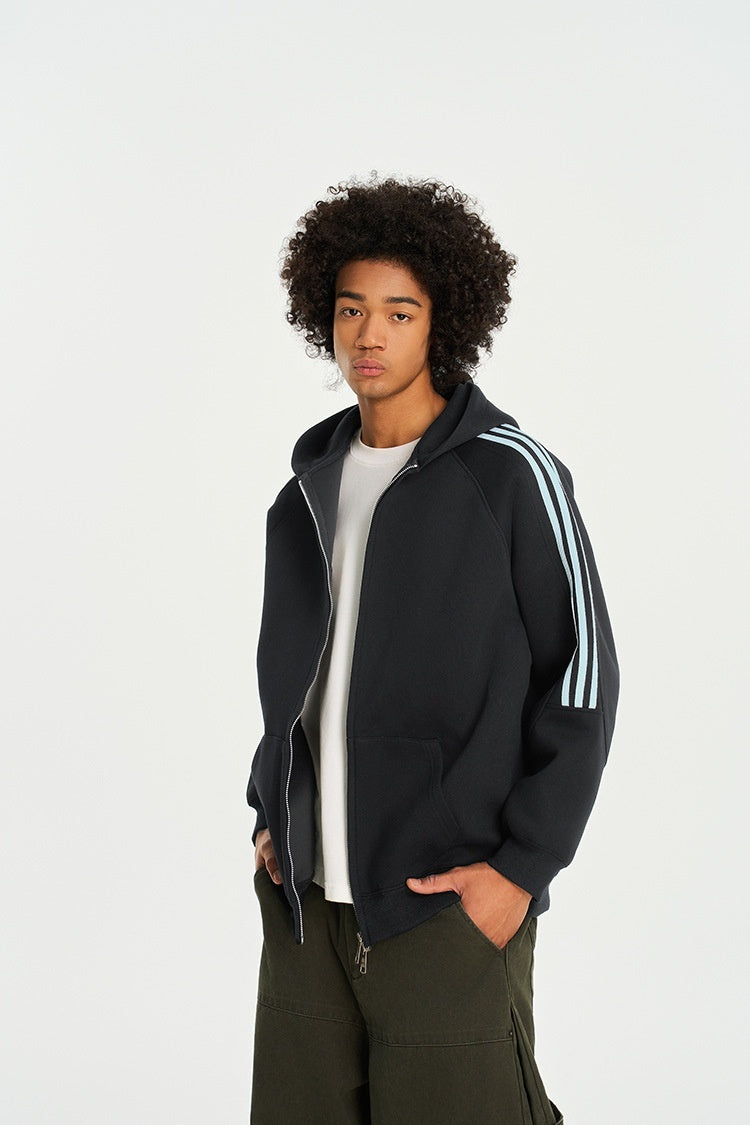 Striped Hooded Sweater For Men And Women Spring And Autumn All-matching