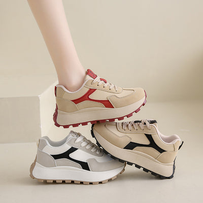Spring Student Sports Running Leisure Platform Height Increasing Shoes