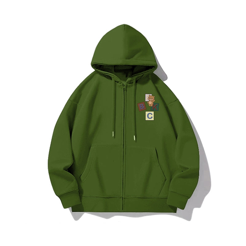 Melange Gray Zipper Cardigan Sweater Men And Women Autumn