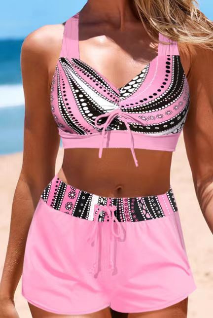 New Women's Printed Split Bikini Swimsuit