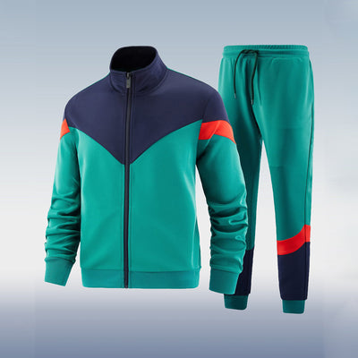 Trend Casual Two-piece Suit Long Sleeve Trousers Suit