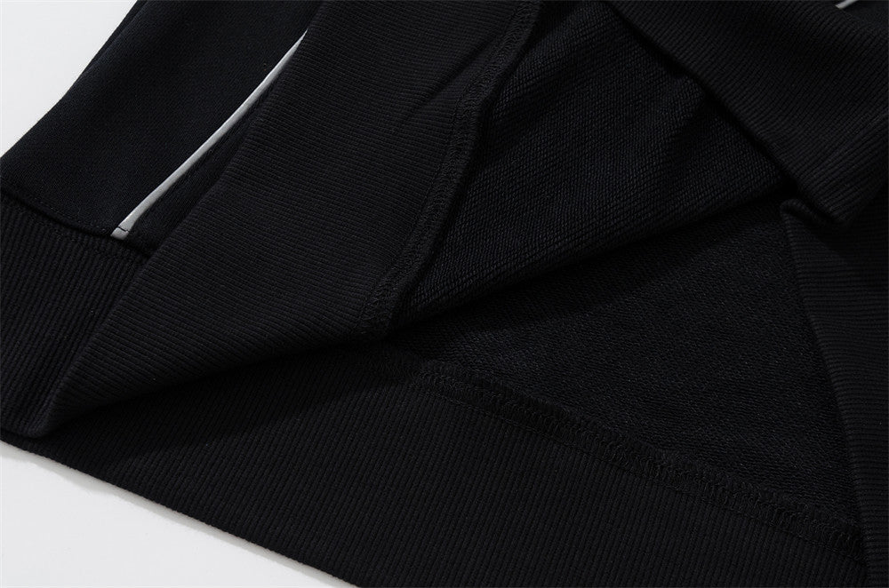 Dark Letters Printed Crew Neck Sweatshirt Men