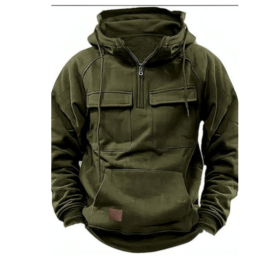 Men's Solid Color Casual Sweatshirt