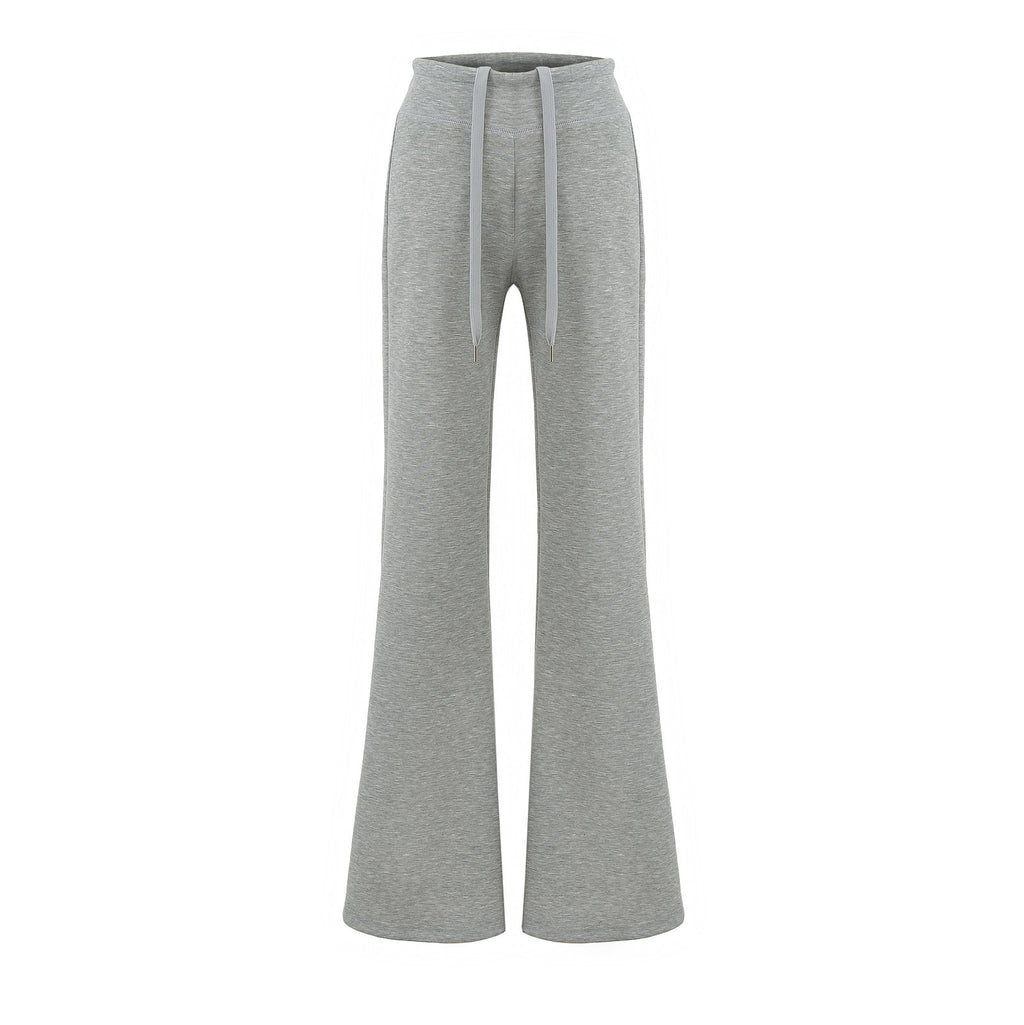 Vertical Bar Air Layer Drape Bootcut Trousers