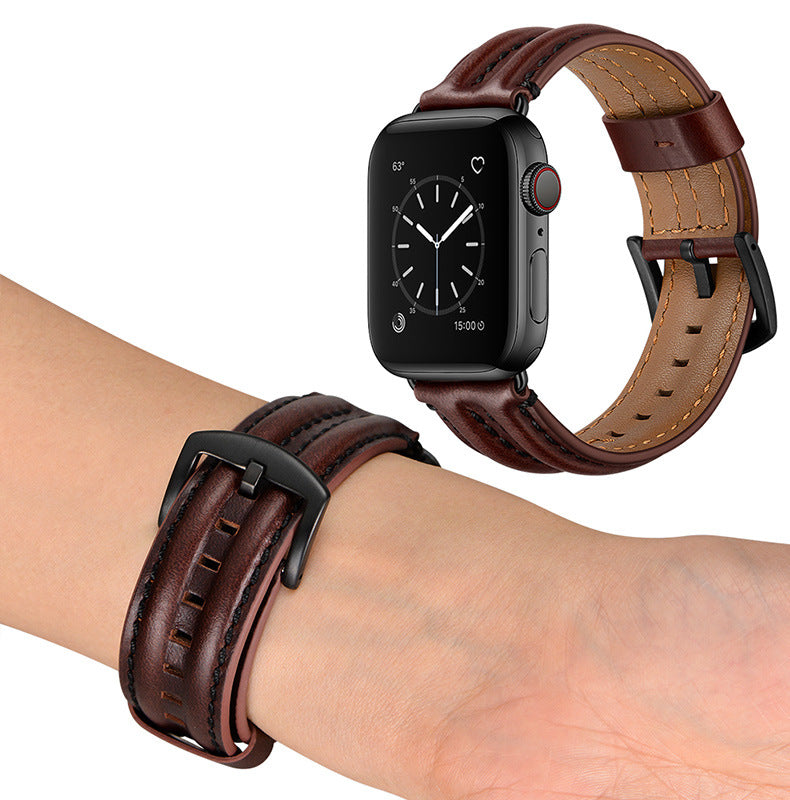 First Layer Cowhide Bamboo Leather Strap