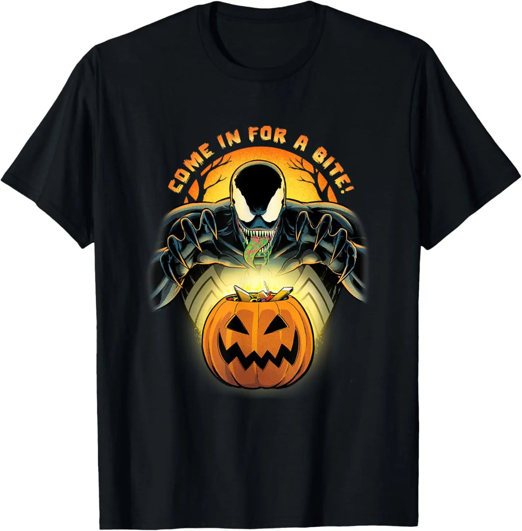 Marvel Classic Halloween Come In For A Bite! Venom's Candy Men and Woman T-Shirt