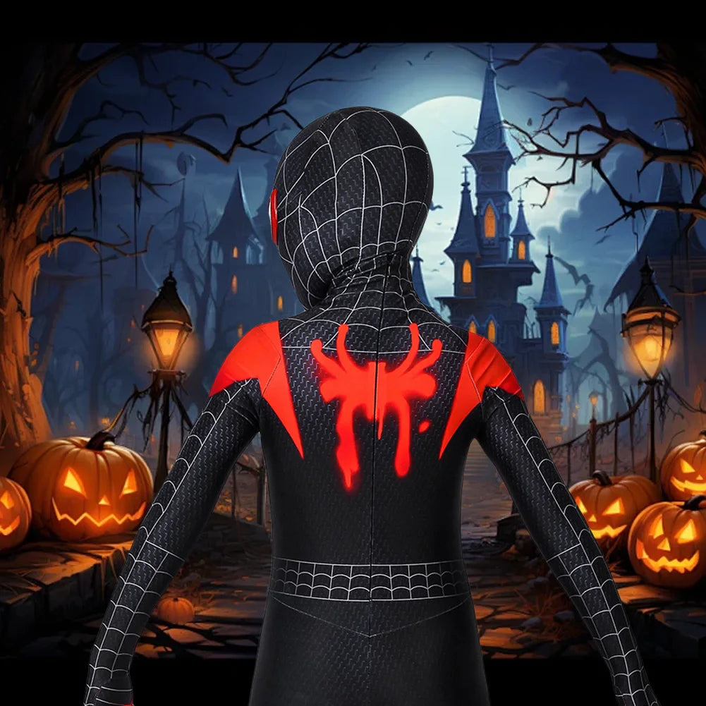 Spider Hero Cosplay Costume Spandex Bodysuit Jumpsuit Cosplay Suit for Kids Halloween Party Favors Gifts