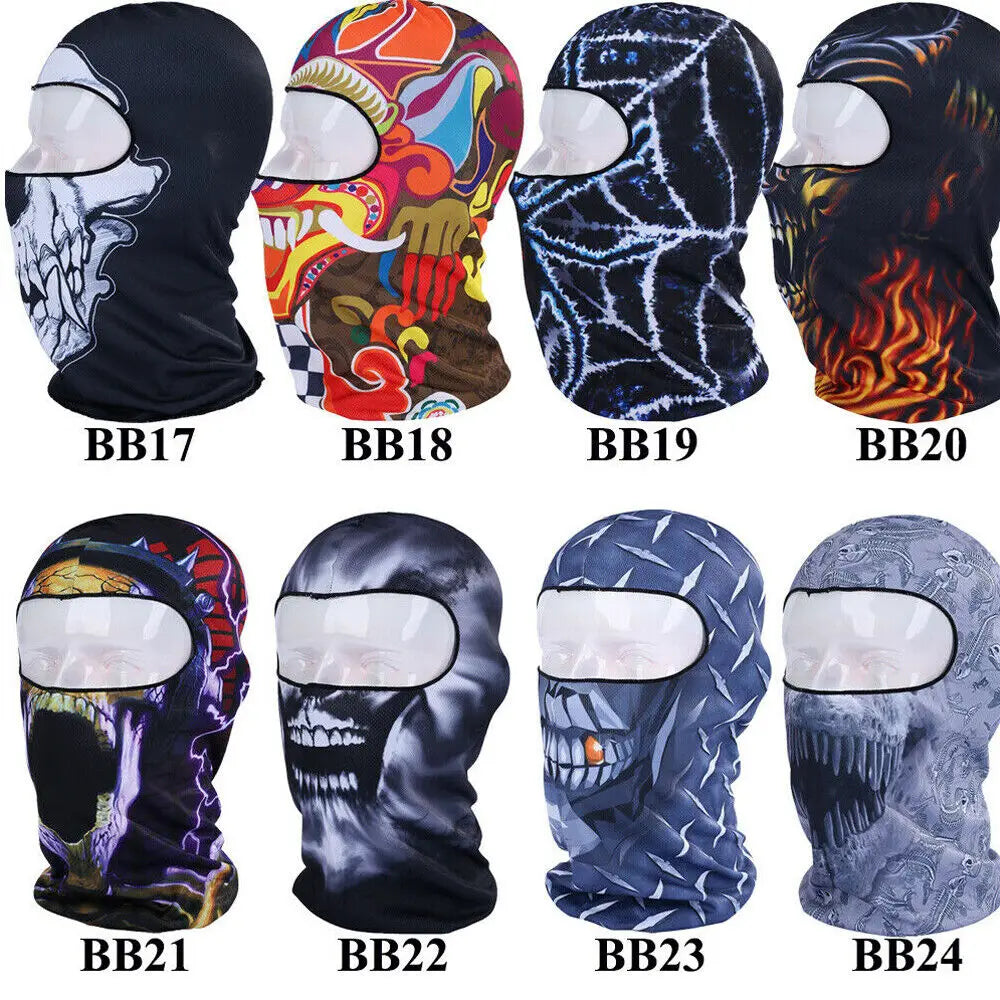 Balaclava Ski Mask Windproof Skull 3D Animal Full Face Mask Halloween Face Mask