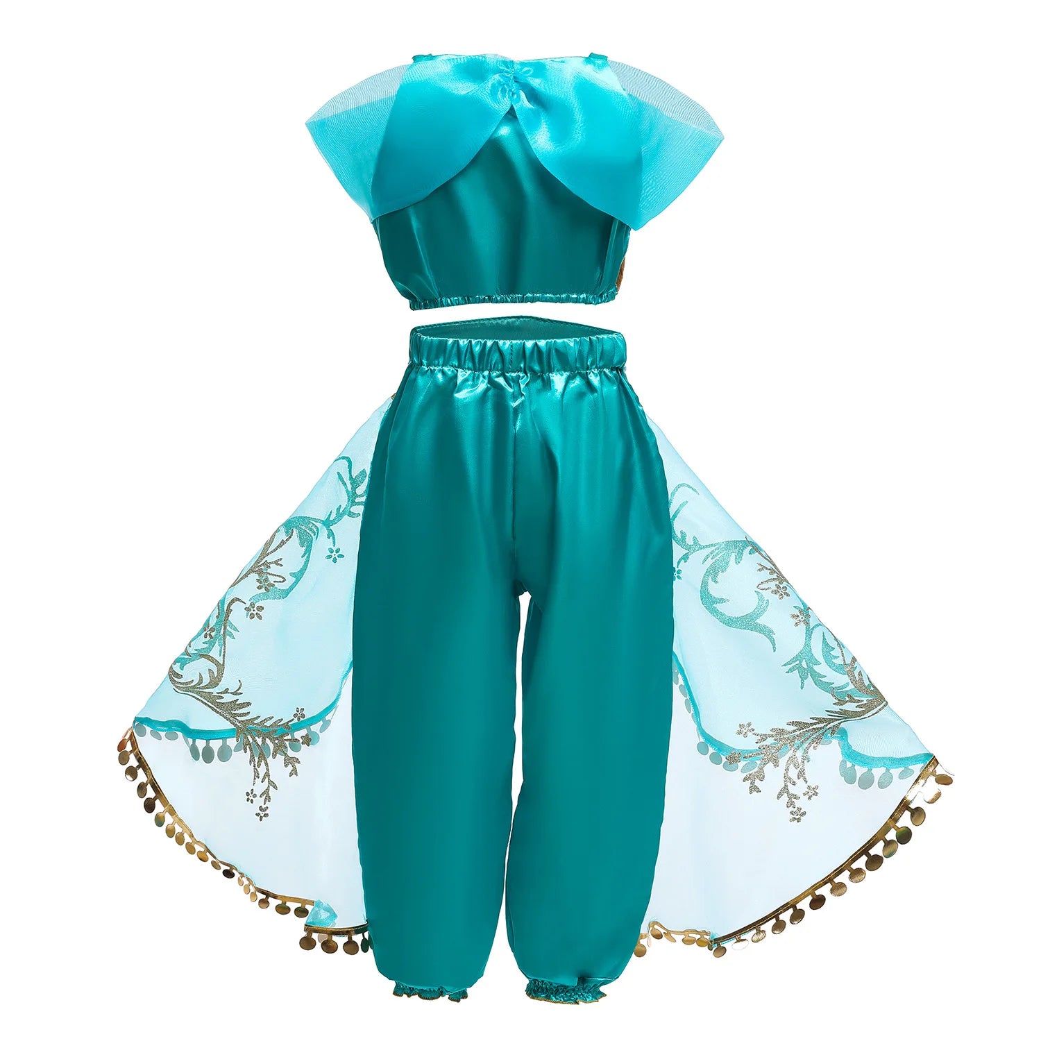 Jasmine Princess Dress for Girls Cosplay Aladdin Magic Lamp Costume Outfit Girls Halloween Kids Birthday Carnival Dance Vestidos