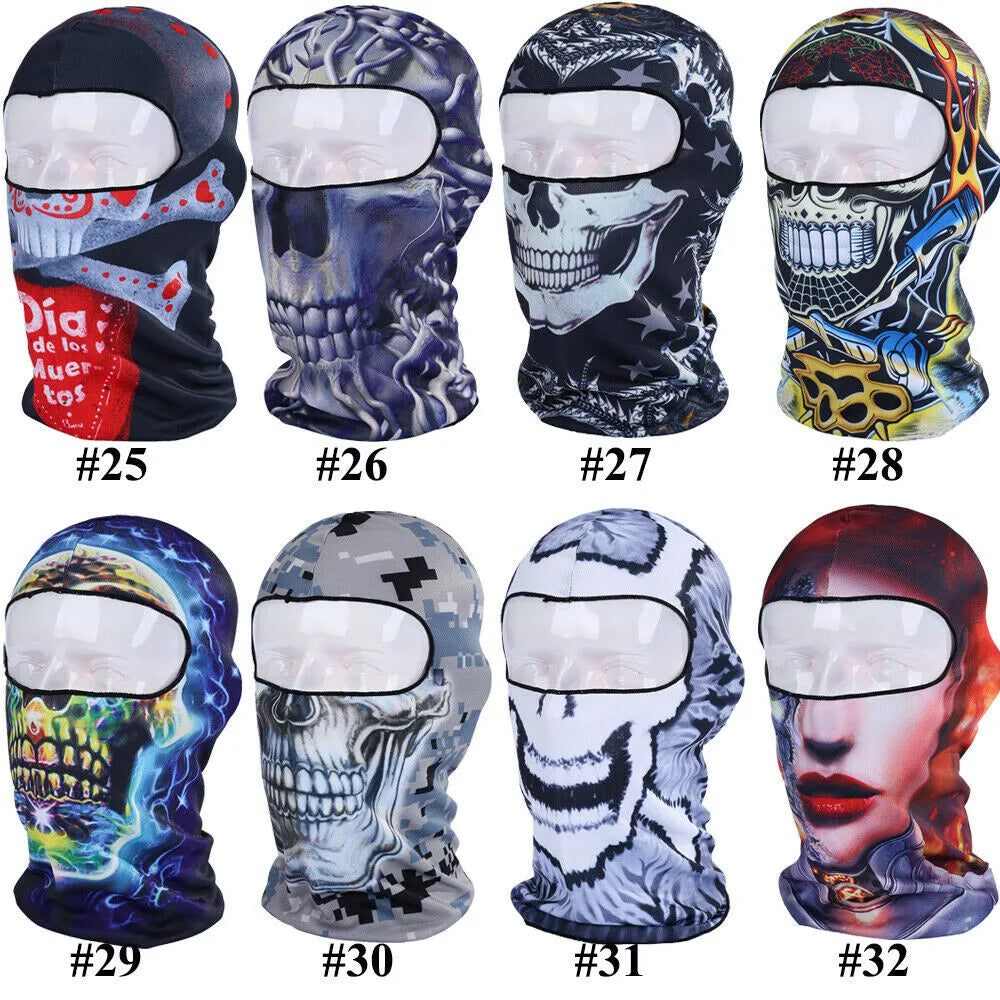 Balaclava Ski Mask Windproof Skull 3D Animal Full Face Mask Halloween Face Mask
