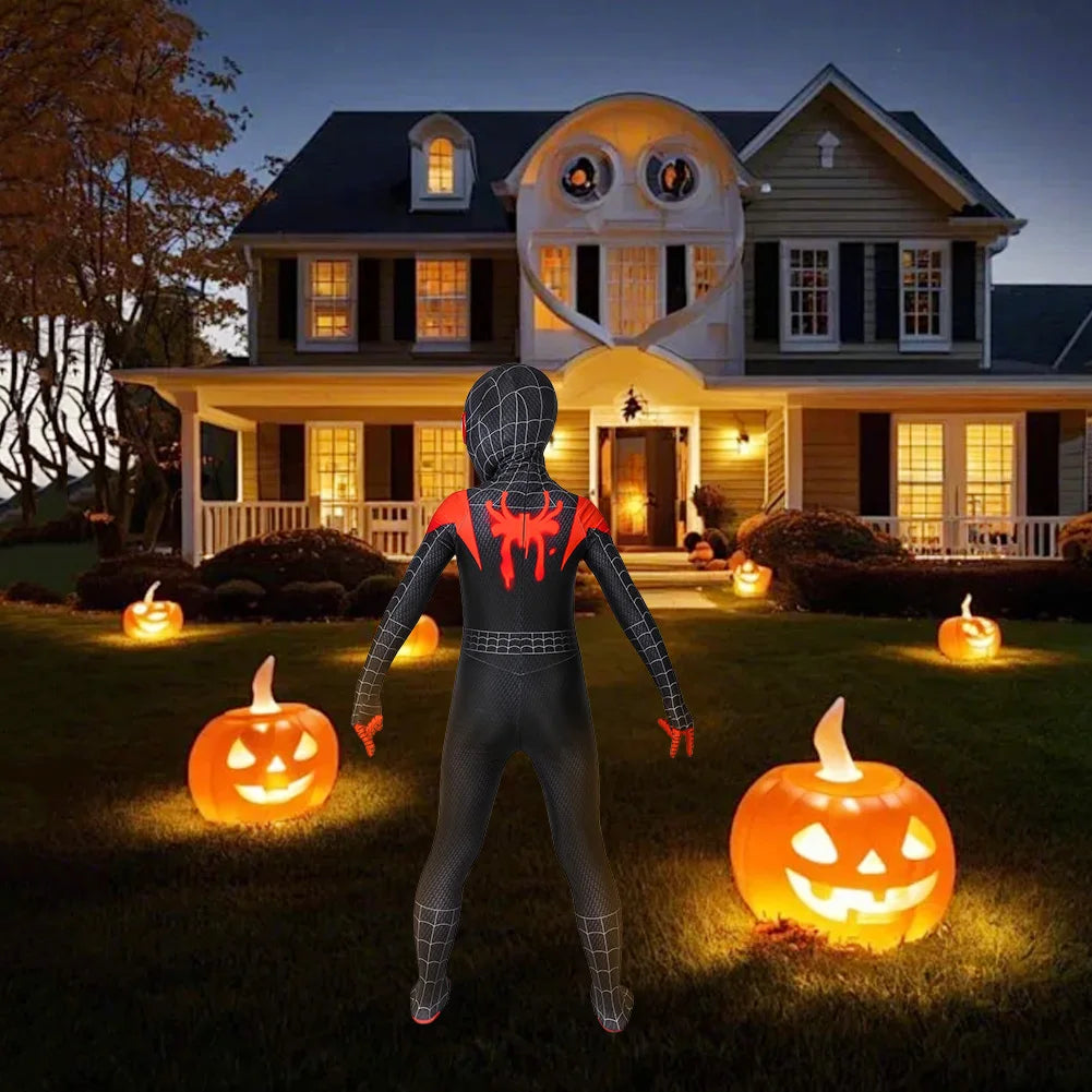 Spider Hero Cosplay Costume Spandex Bodysuit Jumpsuit Cosplay Suit for Kids Halloween Party Favors Gifts