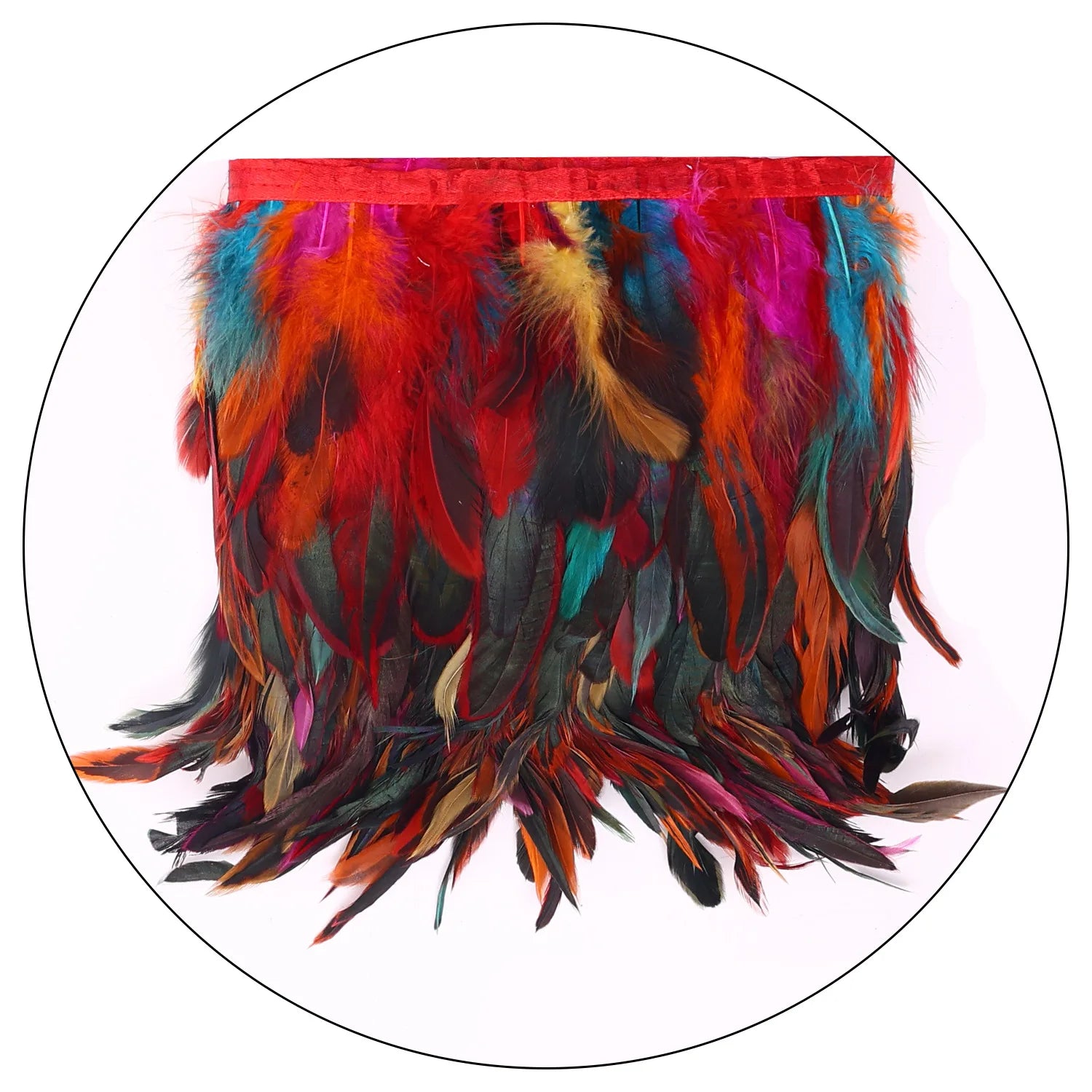 Dramatic Gothic Feather Neck Wrap Scarf - A Stunning Accessory for Halloween Celebrations, Dance Performances