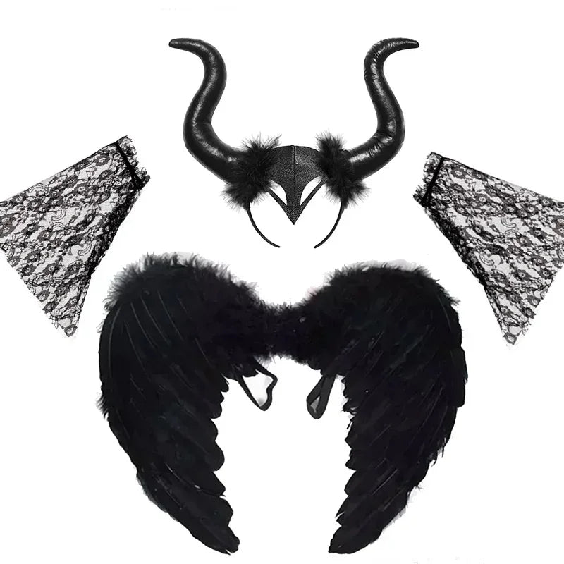 2025 Girls Cosplay Witch Halloween LED Dress Carnival Vestidos Party Kids Children Glowing Costume Party Princess Hat Dresses