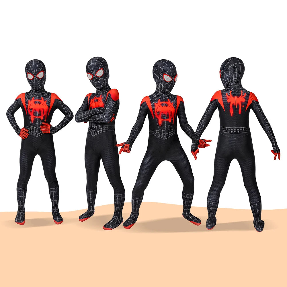 Spider Hero Cosplay Costume Spandex Bodysuit Jumpsuit Cosplay Suit for Kids Halloween Party Favors Gifts
