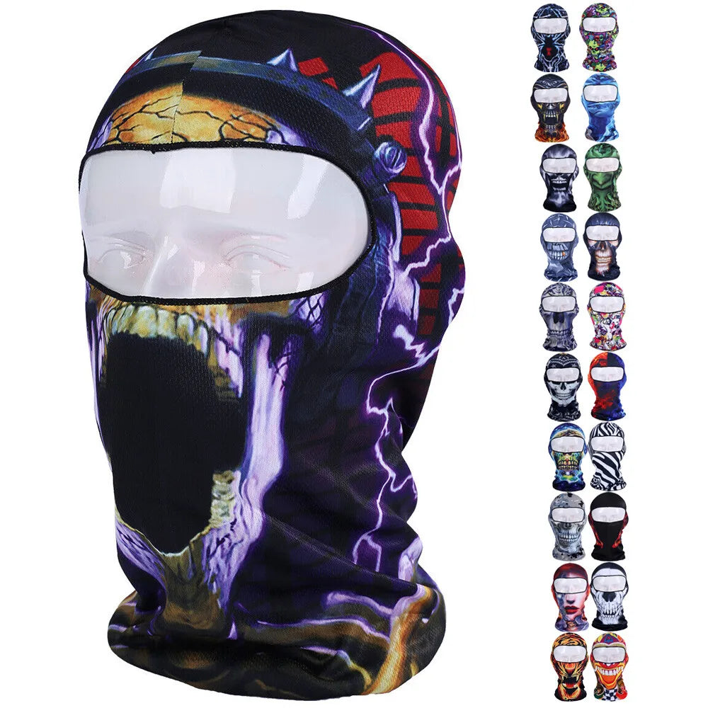 Balaclava Ski Mask Windproof Skull 3D Animal Full Face Mask Halloween Face Mask
