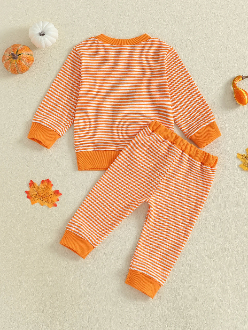 Boys Girls 2-piece Halloween Costume Short Sleeve Round Neck Printed Ghost T-shirt with Black Leggings Trick or Treat Outfit