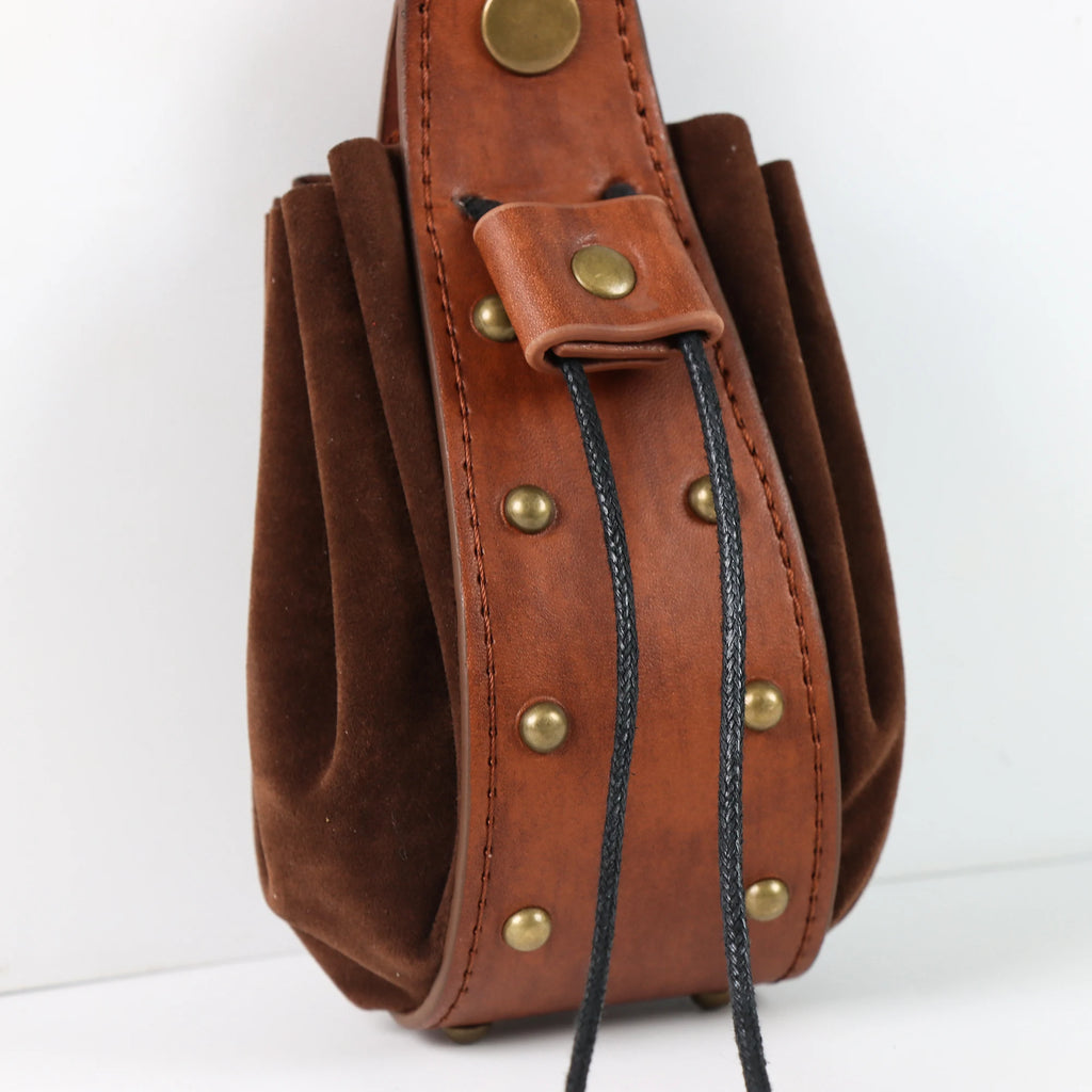 Medieval Punk Retro Waist Bag Renaissance Outdoor Belt Bag Wallet Halloween Costume Party Cosplay Hanging Pouch Coin Purse Props