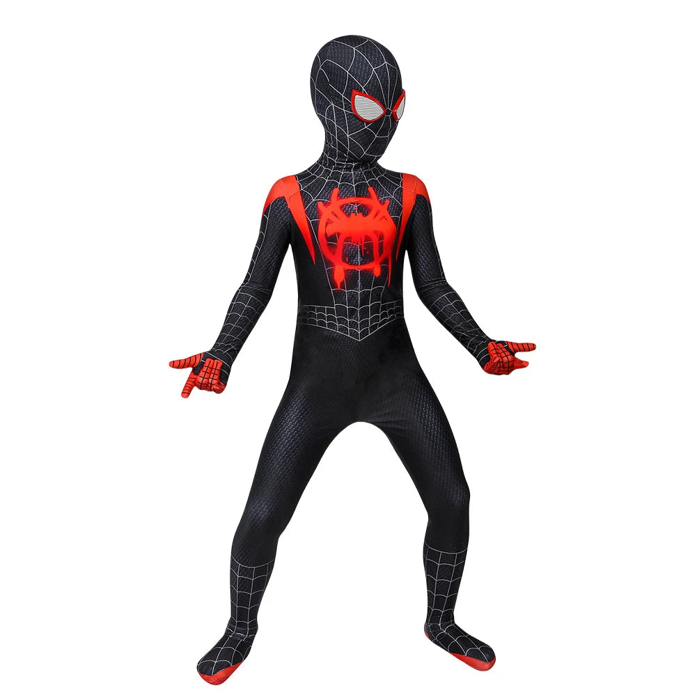 Spider Hero Cosplay Costume Spandex Bodysuit Jumpsuit Cosplay Suit for Kids Halloween Party Favors Gifts