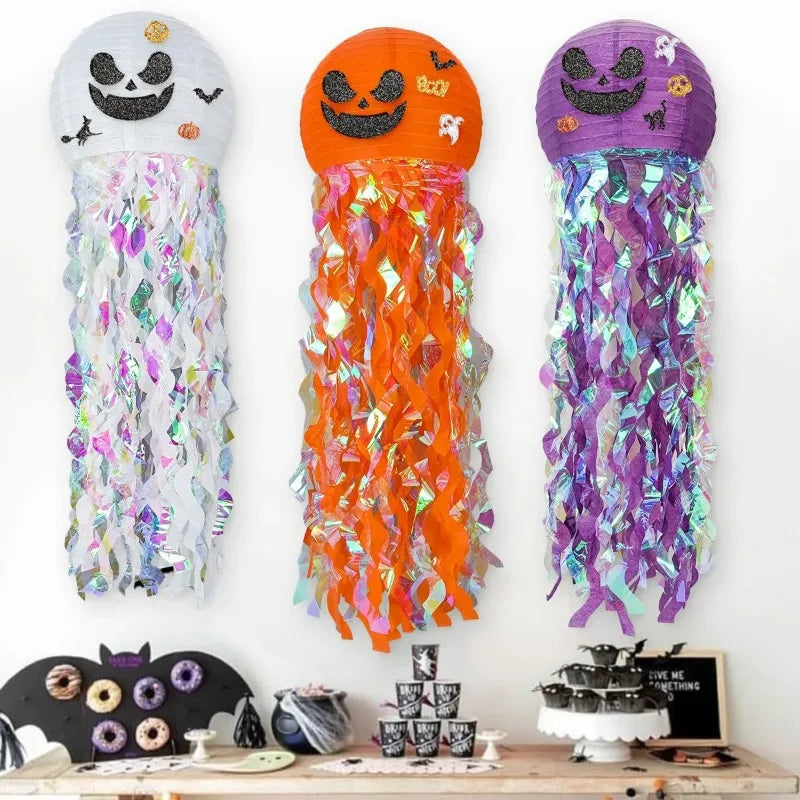 Jellyfish Lights Pumpkin Ghost Lights Halloween Party Decoration Hanging Decoration Decoration Halloween Party Decoration