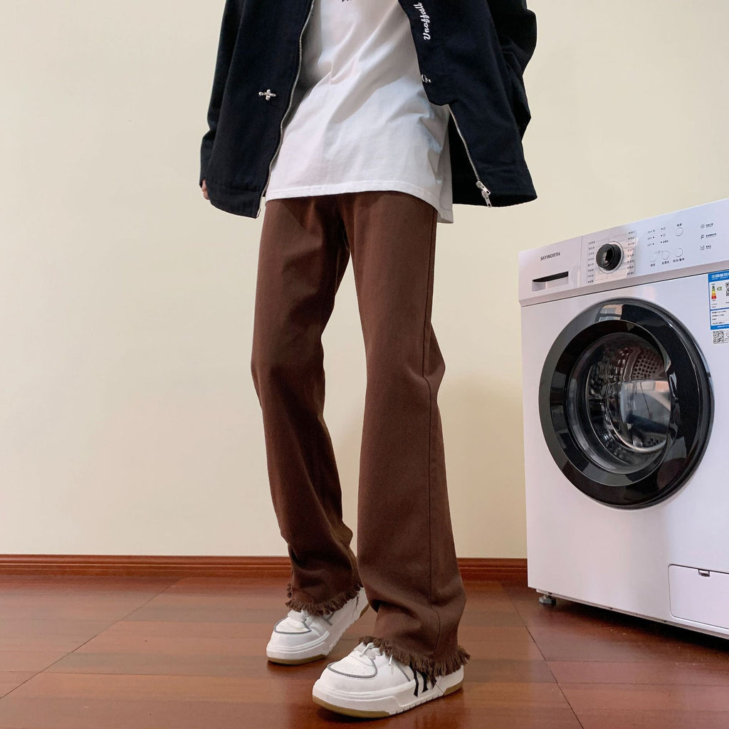 Trendy High Street Fashionable Pu Handsome Trousers