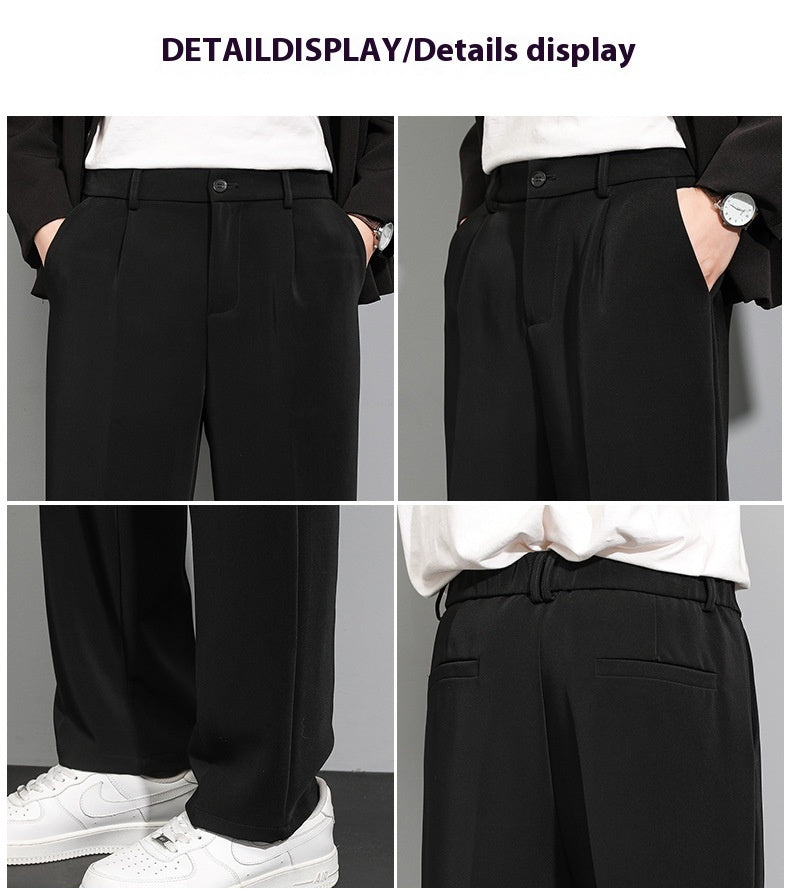 Ice Silk Leisure Summer Men's Slim Trousers