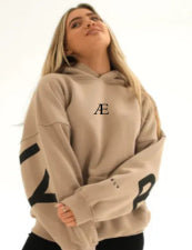 Fashionable Printed Thickened Versatile Long-Sleeve Loose-Fit Hoodie