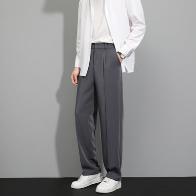 Ice Silk Leisure Summer Men's Slim Trousers